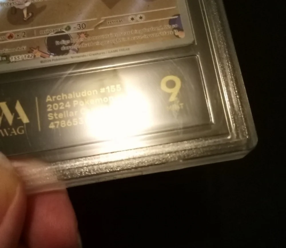 Pokemon 2024 Archaludon #155 Stellar Crown Holo WAG 9 Mint